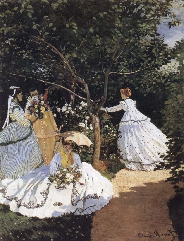 Claude Monet Women in the Garden oil painting image